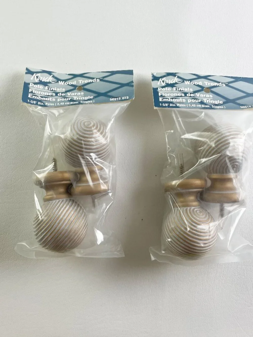 Kirsch Wood Trends Ball Finials for 1 3/8